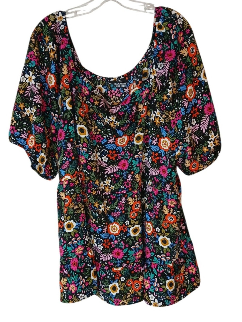 BloomChic Black Floral Blouse Size 22/24